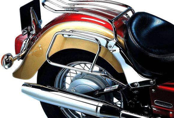 Hepco & Becker Tubular saddlebag spreaders for leather saddlebags - chromeRef: Hbe05544A / 625497 00 02