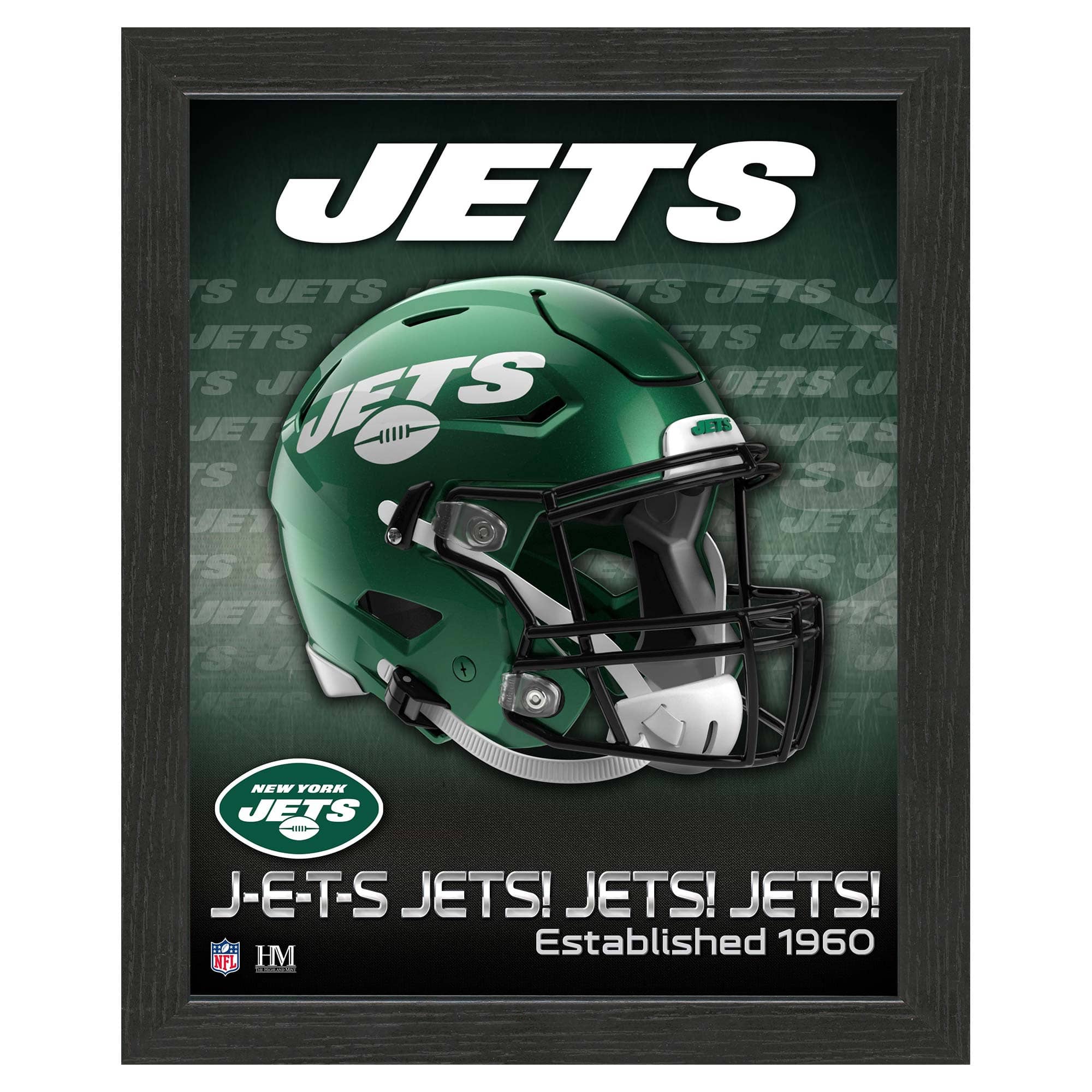 New York Jets NFL Team Helmet Framed Photo