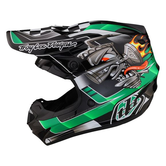 TroyLee design SE4 POLYACRYLITE CARB MIPS 2024 cross helmet - GreenRef: TRL0885