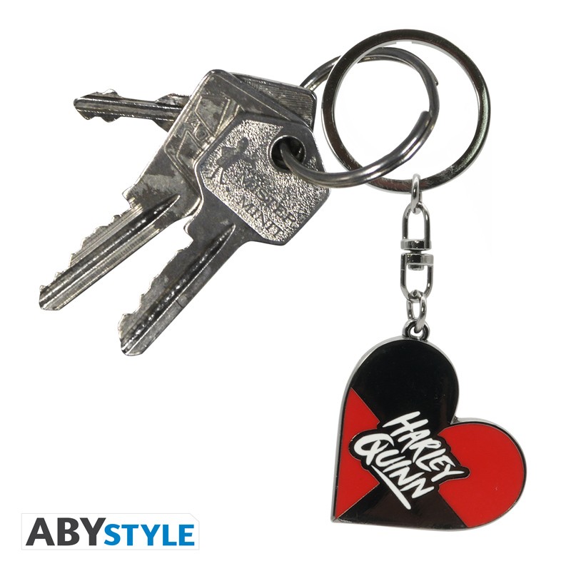DC COMICS Keychain Heart Harley Quinn