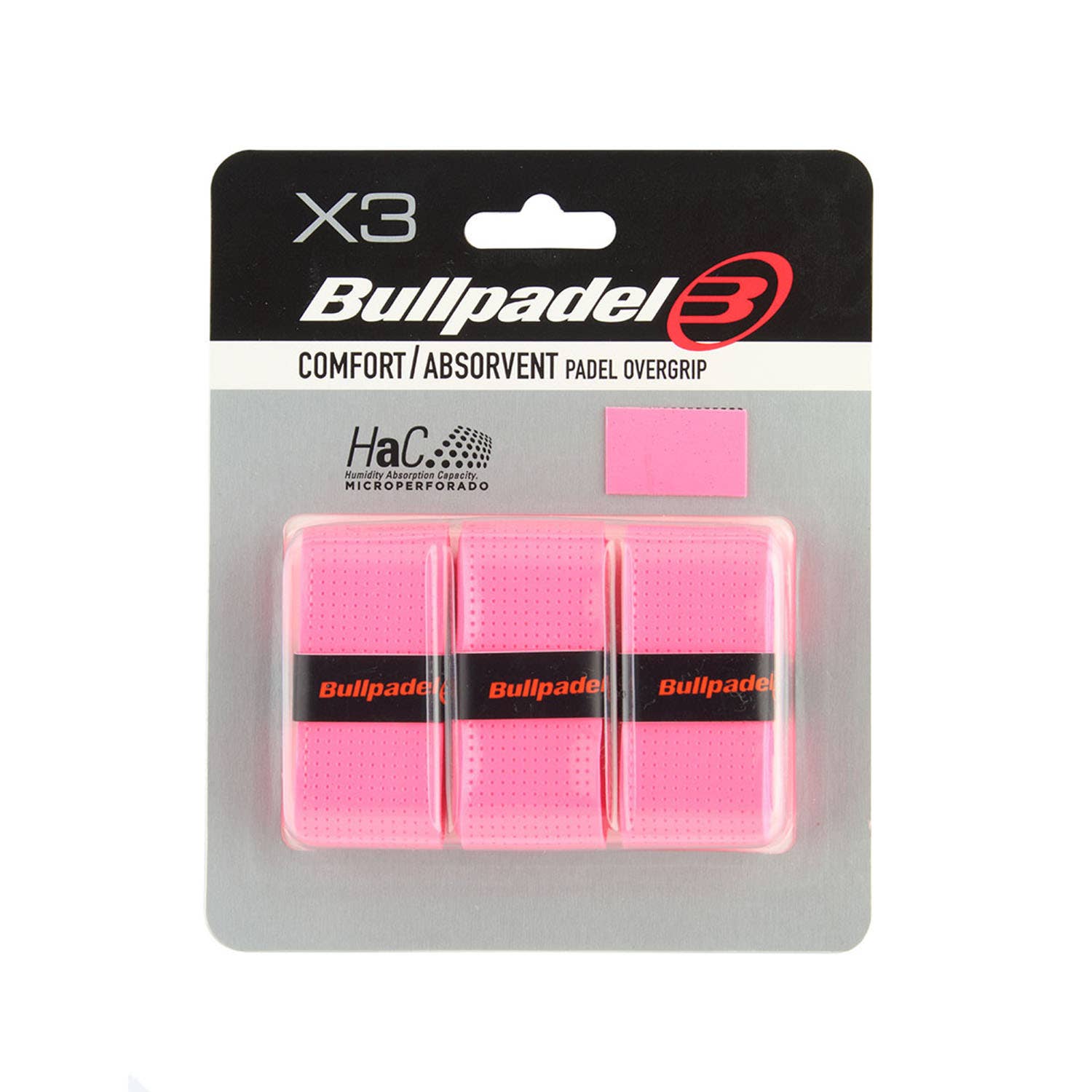FLUORESCENT PINK BULLPADEL GB-1201 OVERGRIP