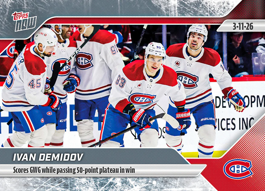 Ivan Demidov - 2025-26 NHL Topps NOW® - Sticker # 120 Pack - PR: 365