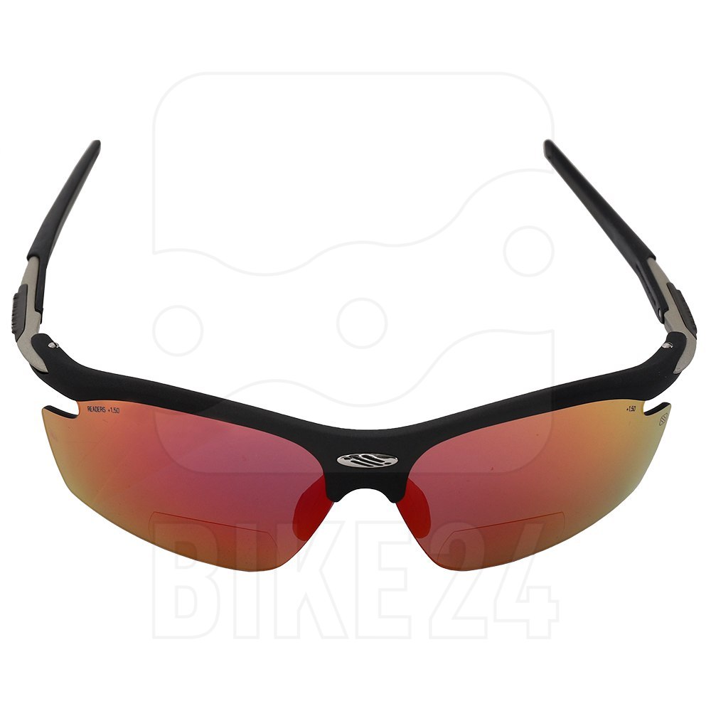 Rudy Project Rydon Sport Readers Glasses - Black Matte Multilaser Red