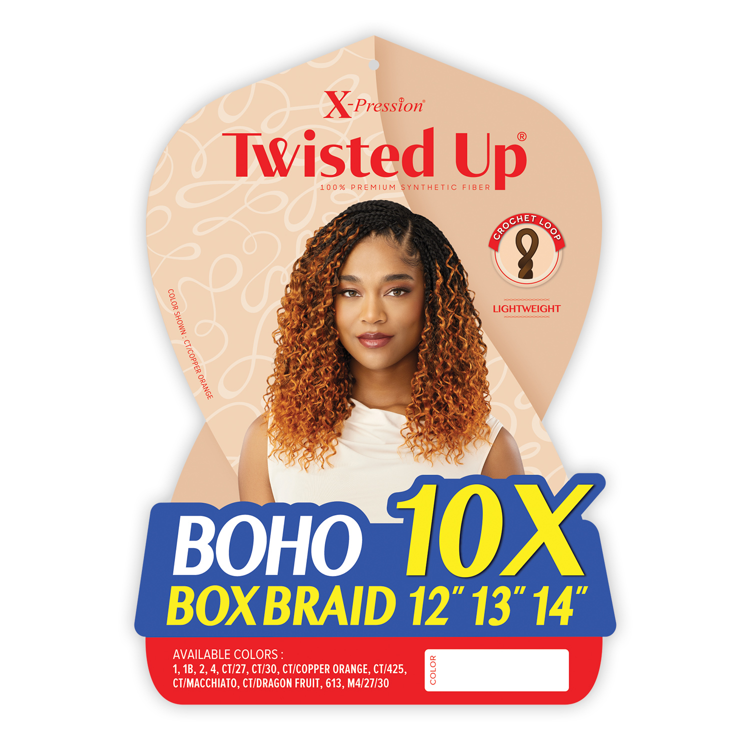 Outre Crochet Braids X-Pression Twisted Up 10X Boho Box Braid 12