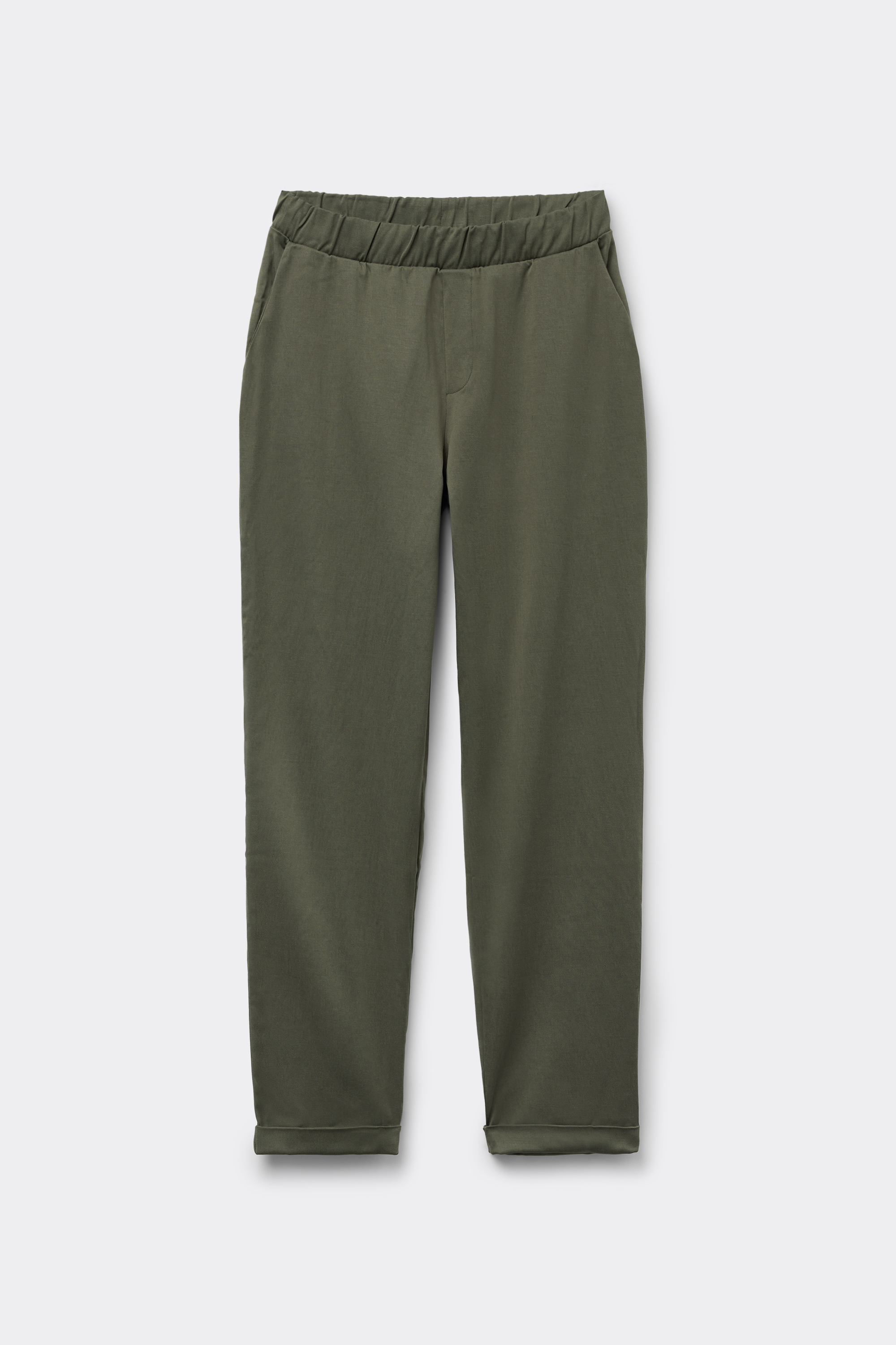 Gabardine Cigarette Trousers