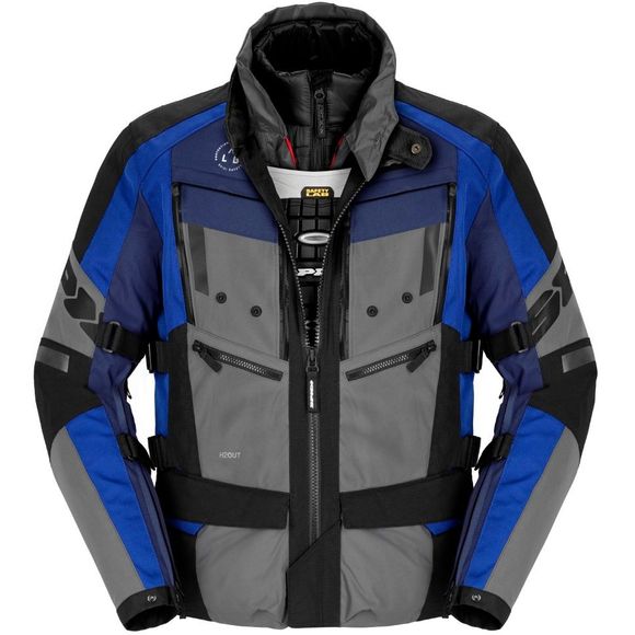 Motorcycle Jacket Spidi 4 Season Evo H2Out - BlueRef: SPI0565