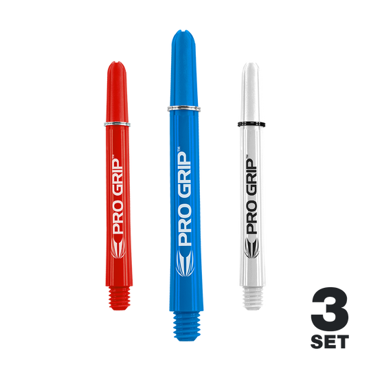 Target Pro Grip Shafts - 3 Sets - Red Blue White