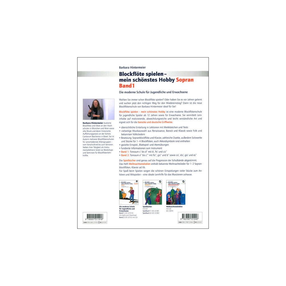 Schott Blockflöte Spielen Hobby 1 – Thomann Ireland