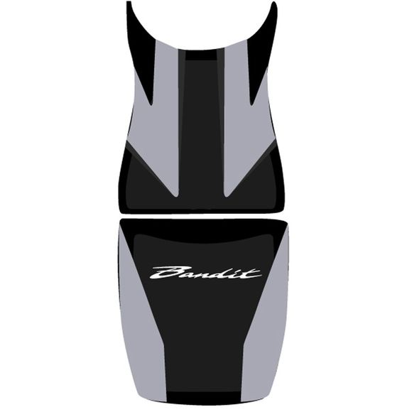 Housse de selle Bagster Acier/Noir Lettres BlanchesRef : 2216D