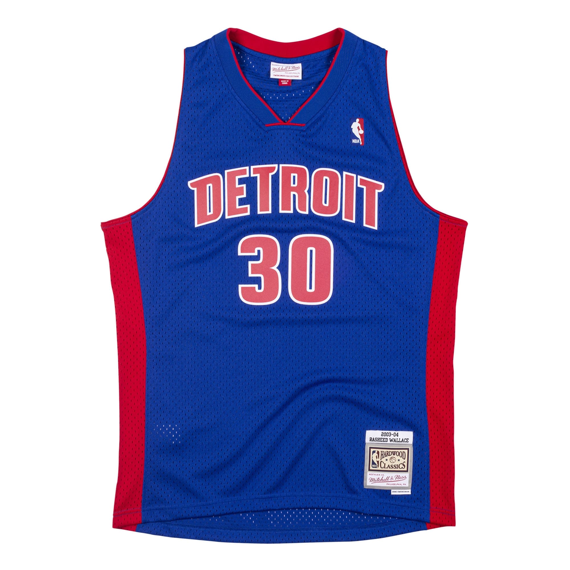 Rasheed Wallace #30 Detroit Pistons 2003-04 Swingman NBA Jersey Blue