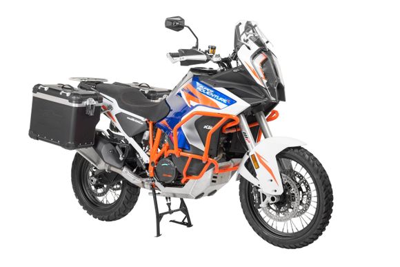 Touratech ZEGA Evo X suitcase With 45/45 offset - Gray support included - Black anodizedRef: Trt01672A / 01-373-6827-0