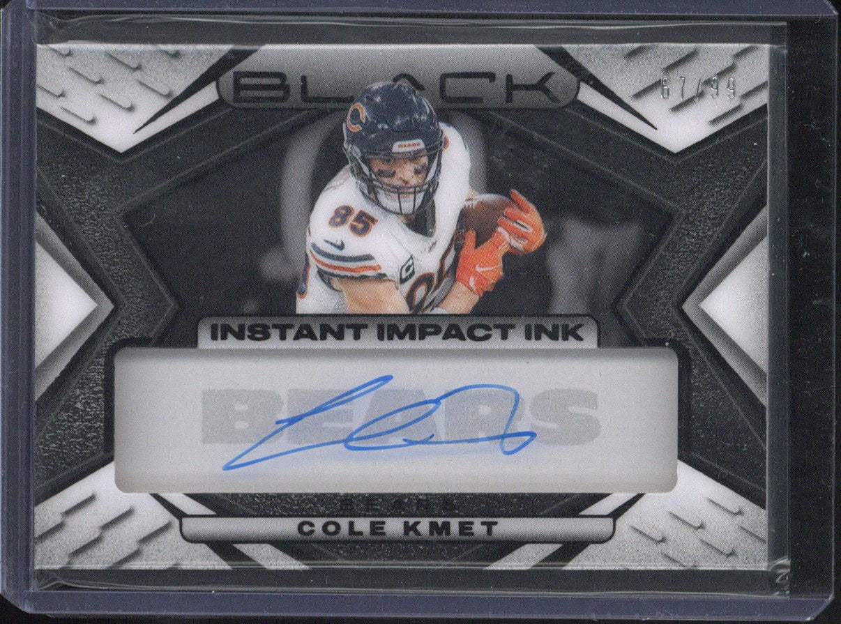2025 Panini Black Football Cole Kmet Autograph /99