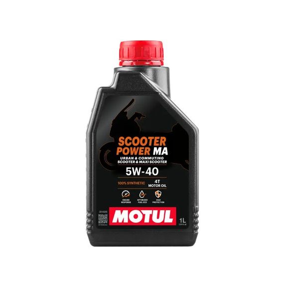 Motul SCOOTER POWER 4T 5W40 1L Universal Engine OilRef : MOT0052 / 105958