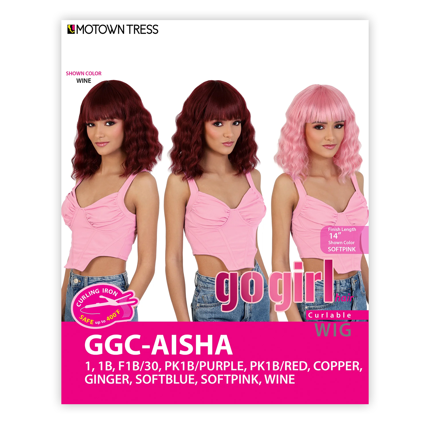 Motown Tress Curlable Wig Go Girl GGC-Aisha