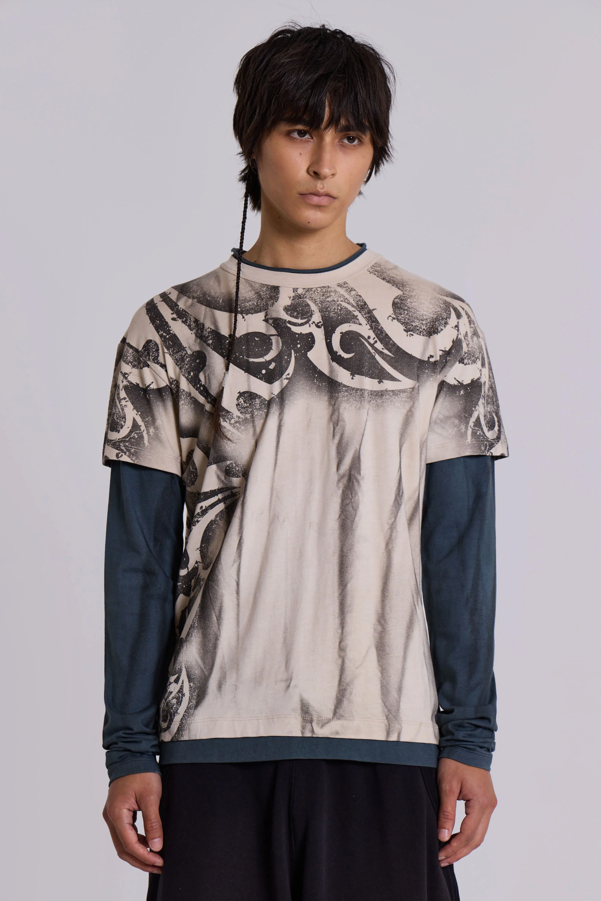 Waves Double Layer Long-sleeve Top