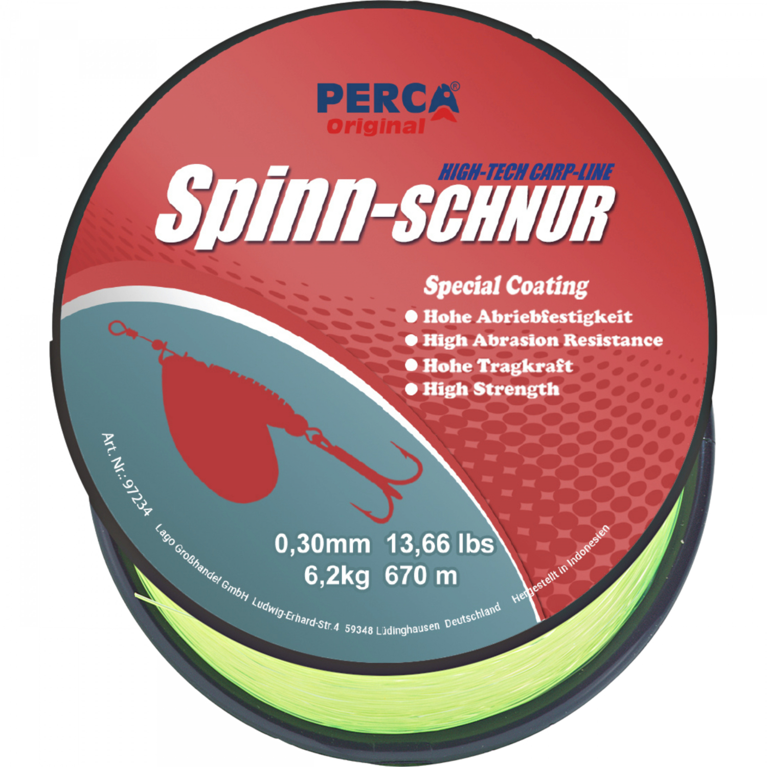 Perca Original Spin Line (fluo yellow)