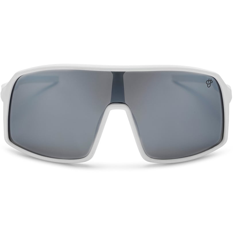 CHPO Erica Sunglasses - White / Silver Mirror