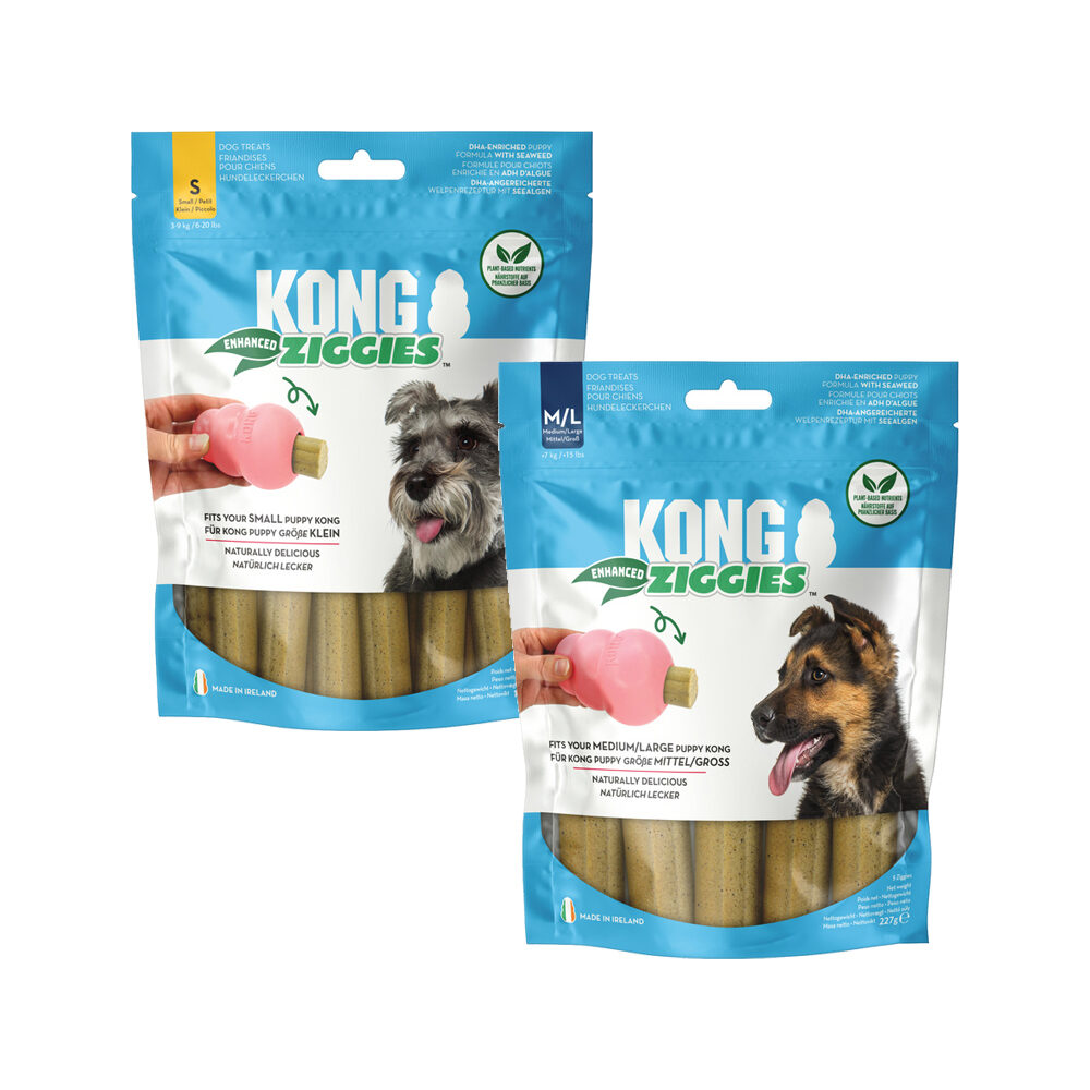 KONG Ziggies Enhanced Puppy - M/L - 5 pieces