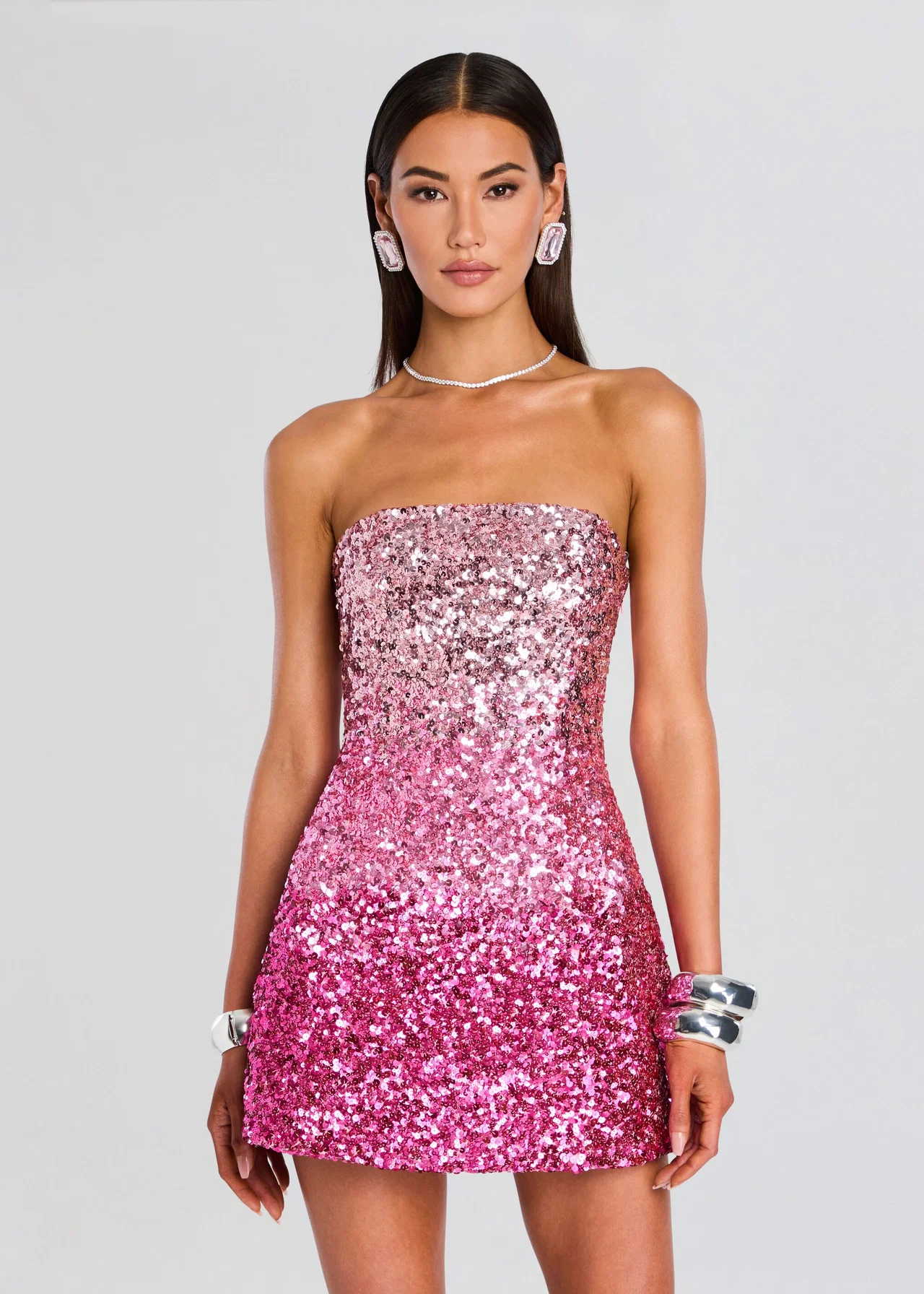 Tancy Sequin Ombre Mini Dress