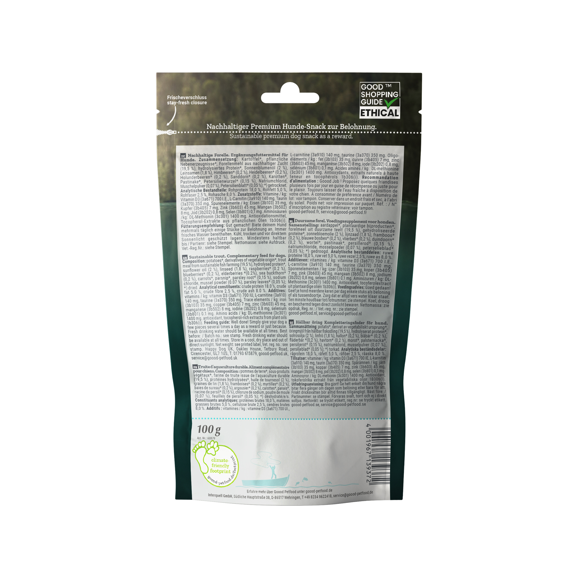 Goood Adult Soft Snack - Sustainable Trout - 100g