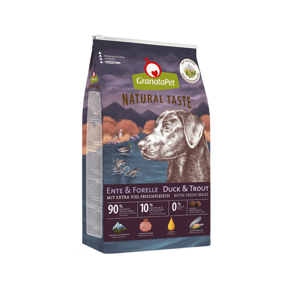 GranataPet Natural Taste Dog Food - Duck & Trout - 4 kg