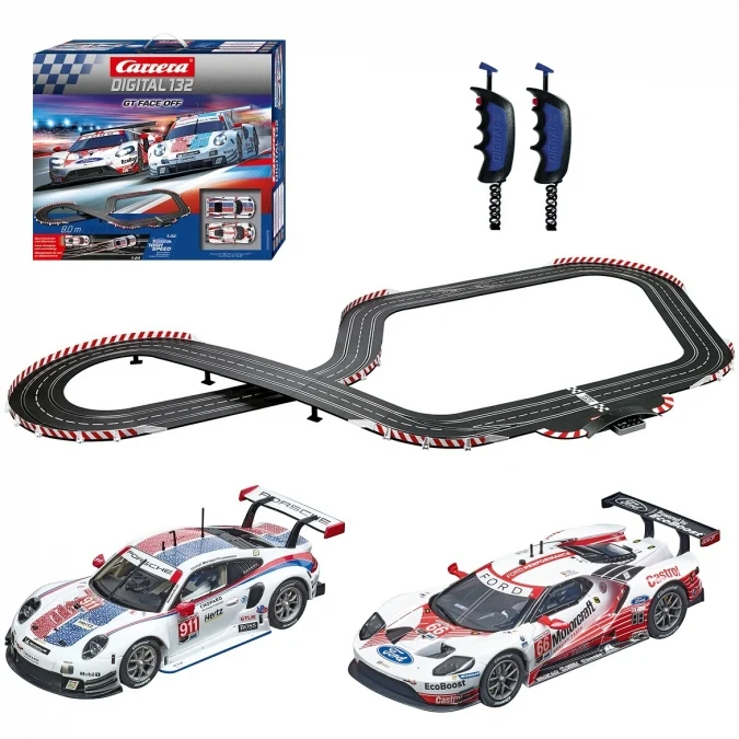 Carrera 30012 GT Face Off, Digital 132 Set w/Lights