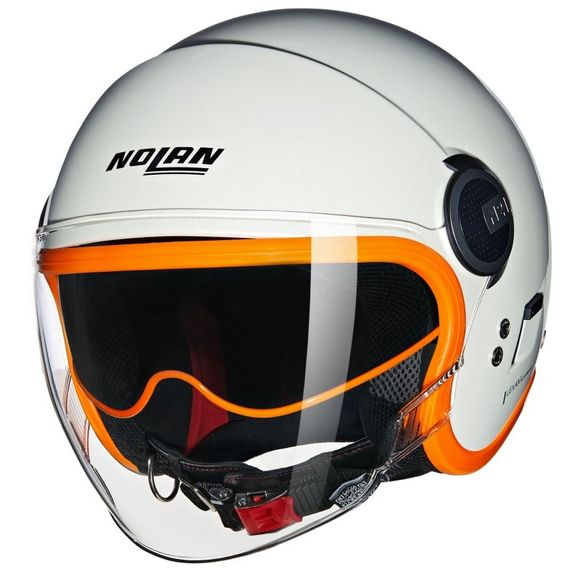 Casque jet Nolan N21 VISOR - OCIO - Blanc / OrangeRef : NL1670