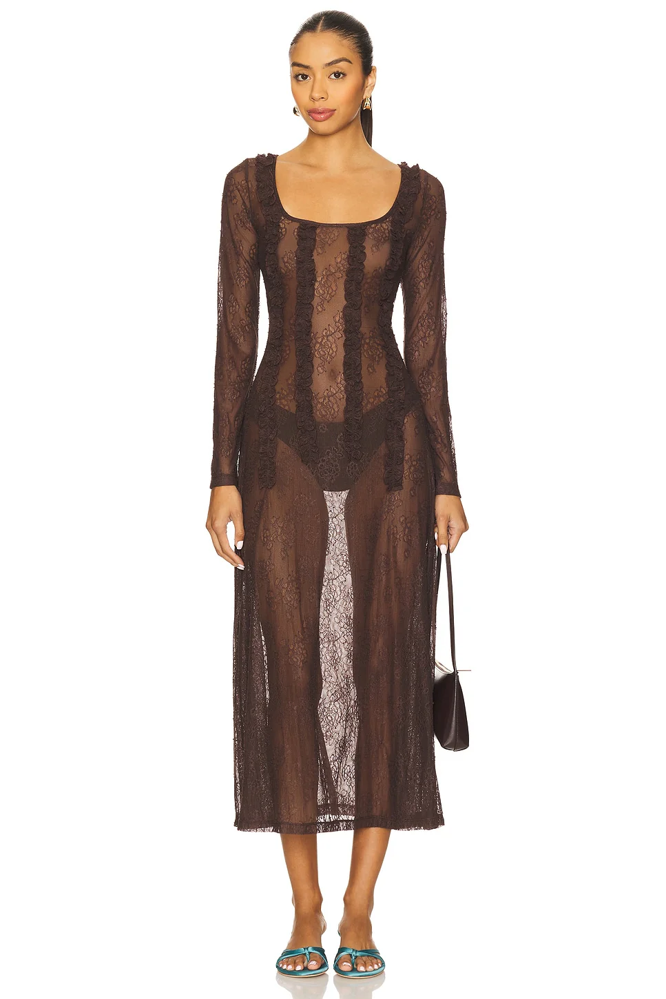 Raphi Lace Midi Dress