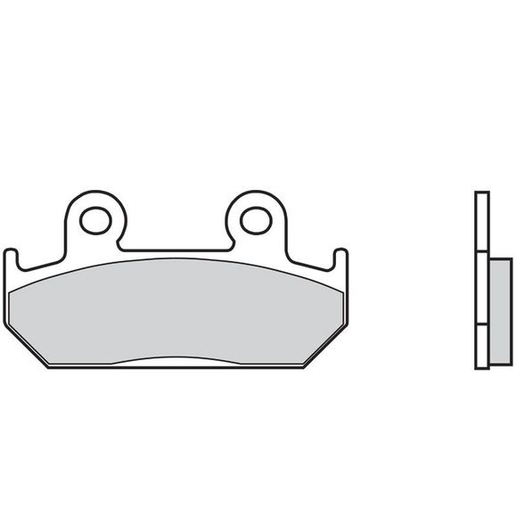 Plaquettes de freins Brembo Organique avant/arrière (Spécial S selon modèle)Ref : 07HO2107