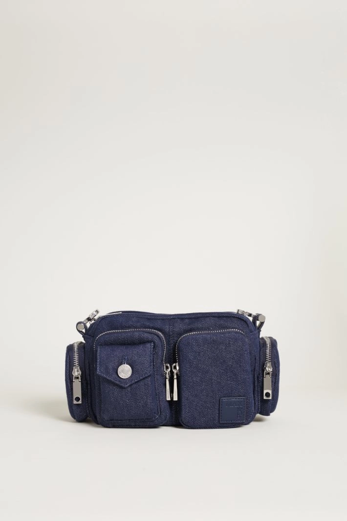 Denim camera bag - BLUE