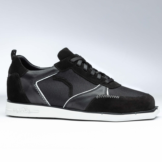 Triple20 Dart Shoes Textile Leather - Black White