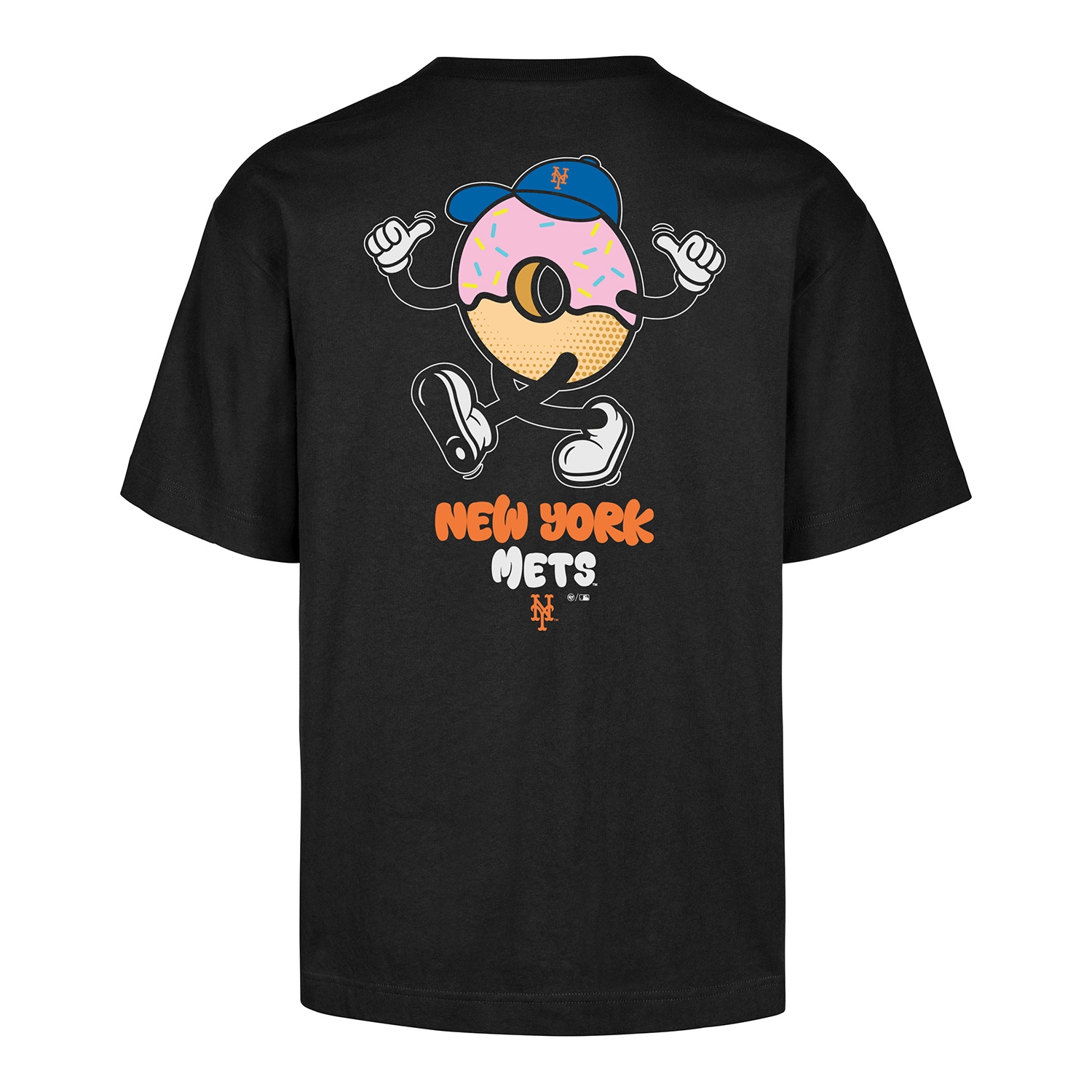 New York Mets Coffee Cartoon '47 Foundation MLB T-Shirt Black