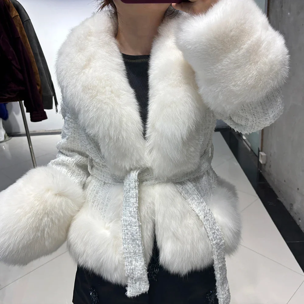 Anna Tweed Fox Fur Coat