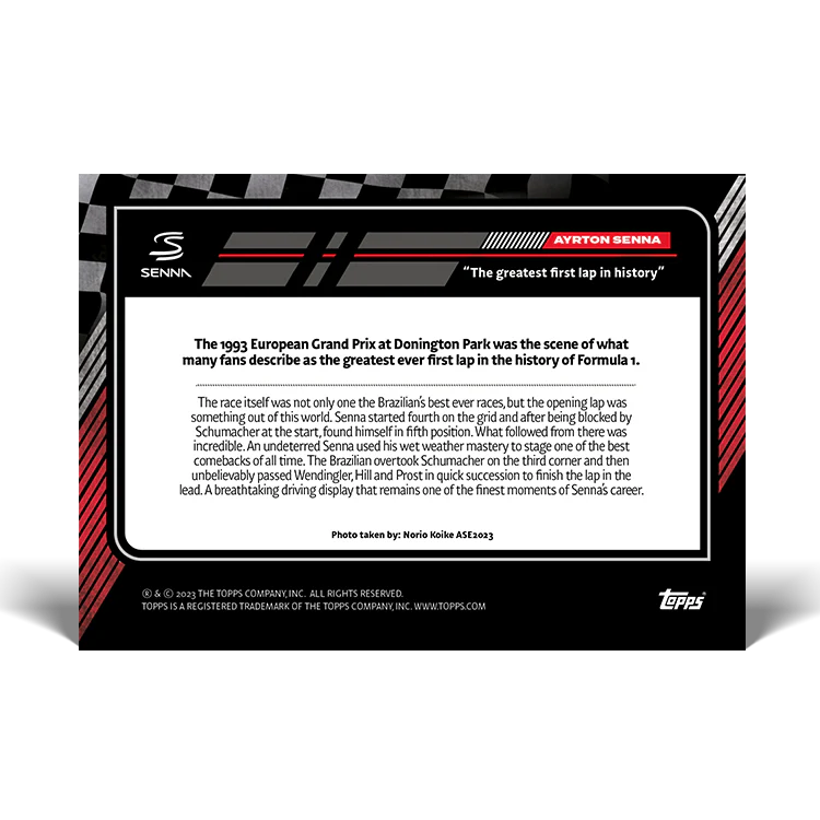 Topps UK - The Story of Senna - Card #41