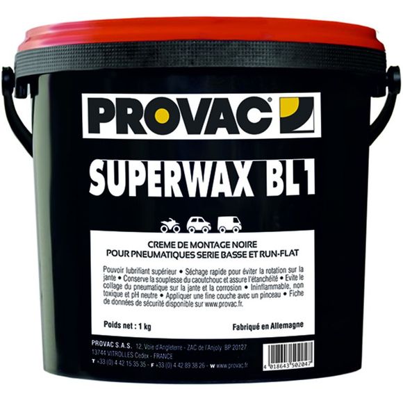 Provac BLACK Mounting Paste FOR SUPERWAXBL1 TIRE (1kg) UniversalRef: PO0008 / 1052914