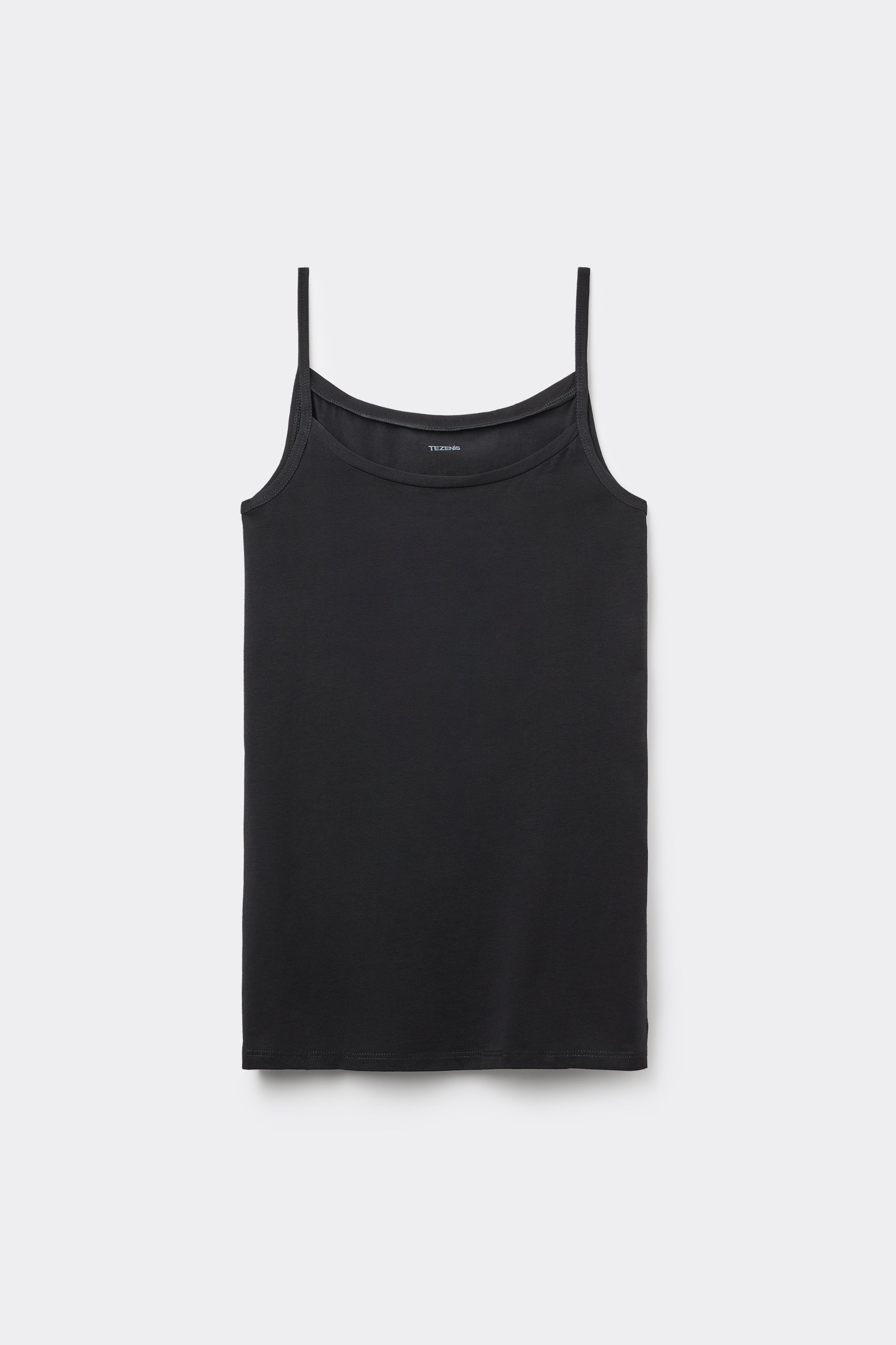 Organic Stretch Cotton Camisole with Round Neck