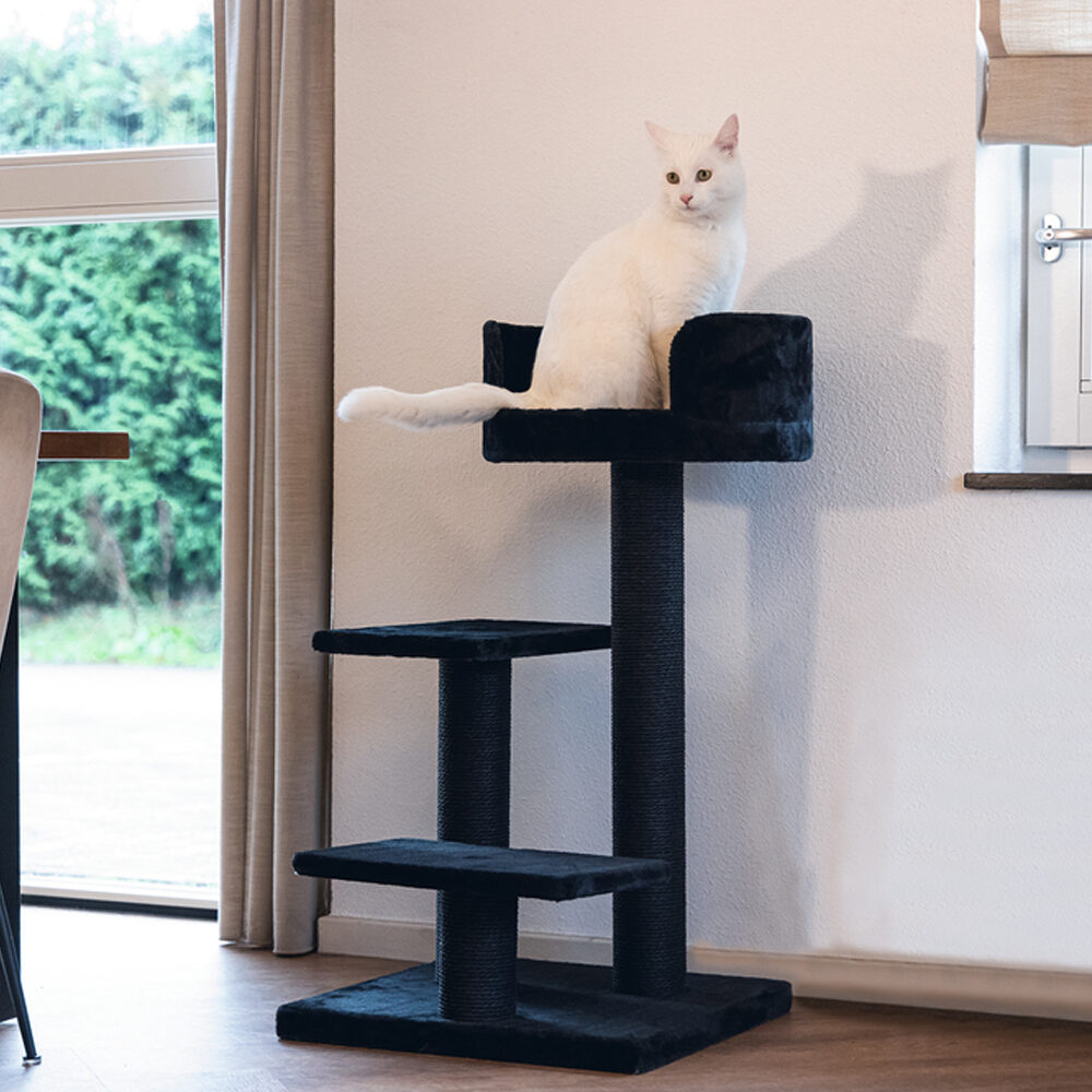 Beeztees Scratching Furniture Serpa Figo - Black - 50 x 50 x 92 cm