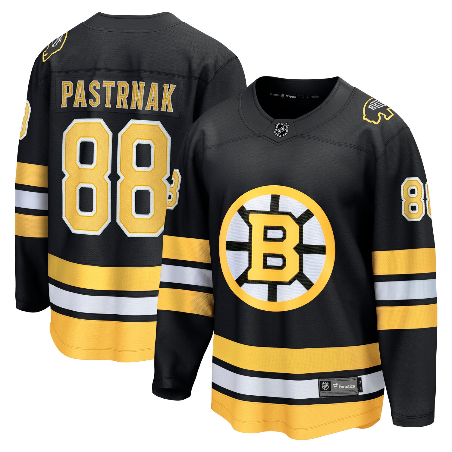 David Pastrňák #88 Boston Bruins Breakaway NHL Jersey Black