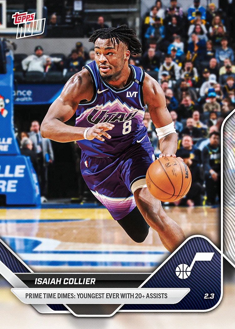 Isaiah Collier - 2025-26 NBA Topps NOW® - Card 159 - PR: 424