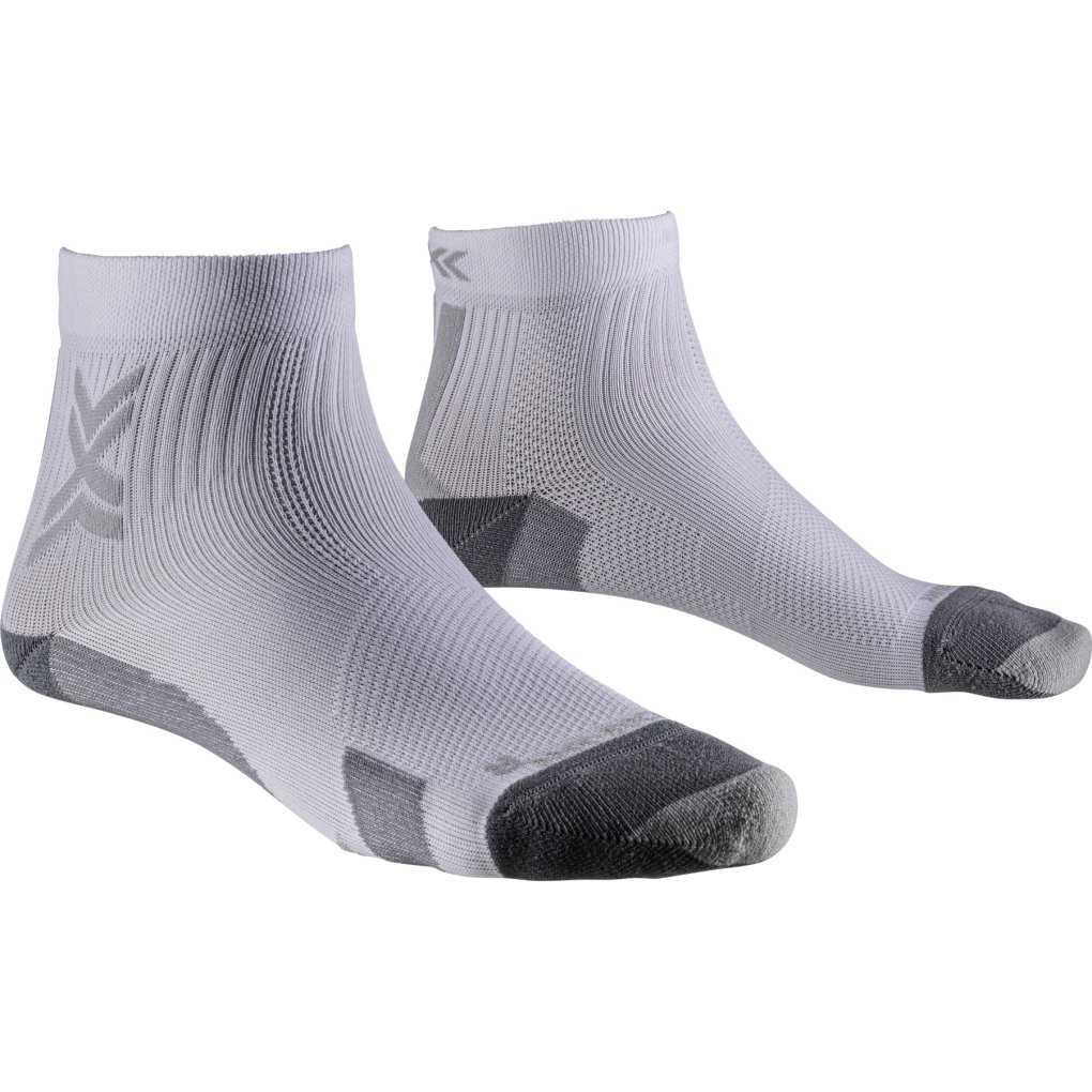 X-Socks Run Discover Ankle Socks Men - arctic white/pearl grey