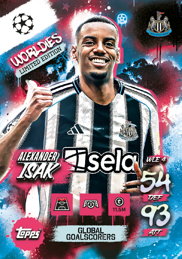UCC Match Attax 2025/26 - Mini Tin - Global Goalscorers