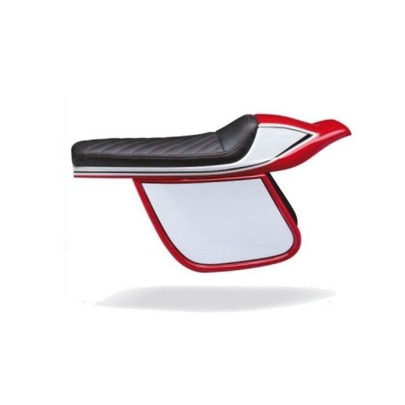 Selle confort Brazoline CAFE RACER FLAT TRACK 5.1 Universel - NoirRef : SCR5.1