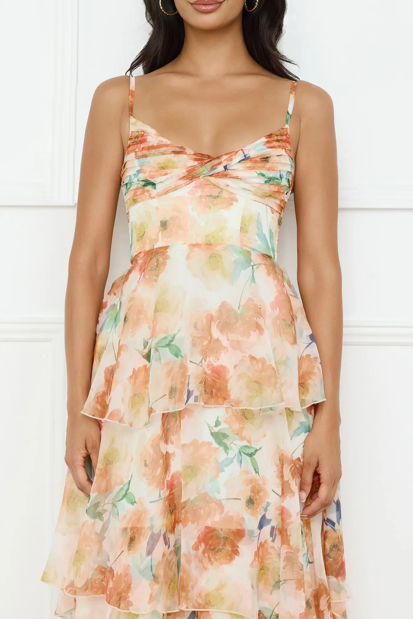 Starflower Breeze Maxi Dress Orange