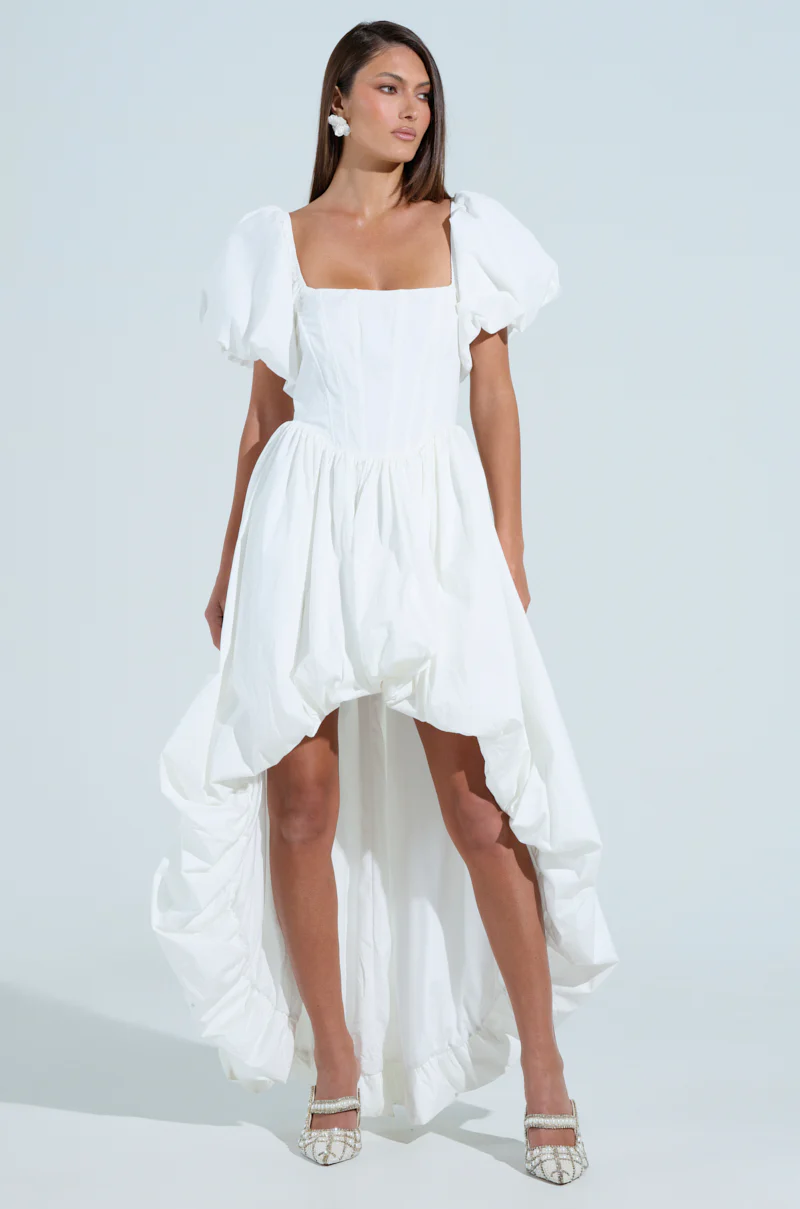 Sofia Poplin High Low Mini Dress