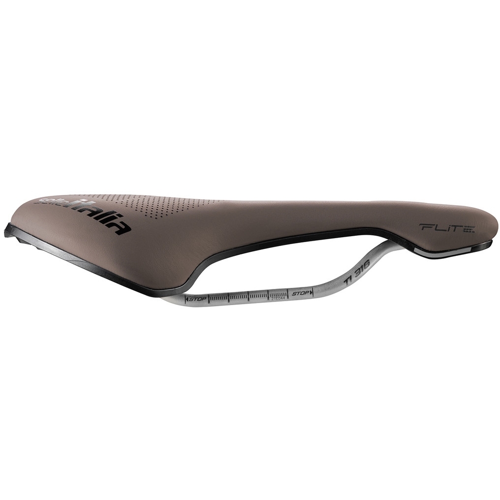 Selle Italia Flite Boost Gravel Saddle - Superflow | TI 316 - L3 | brown