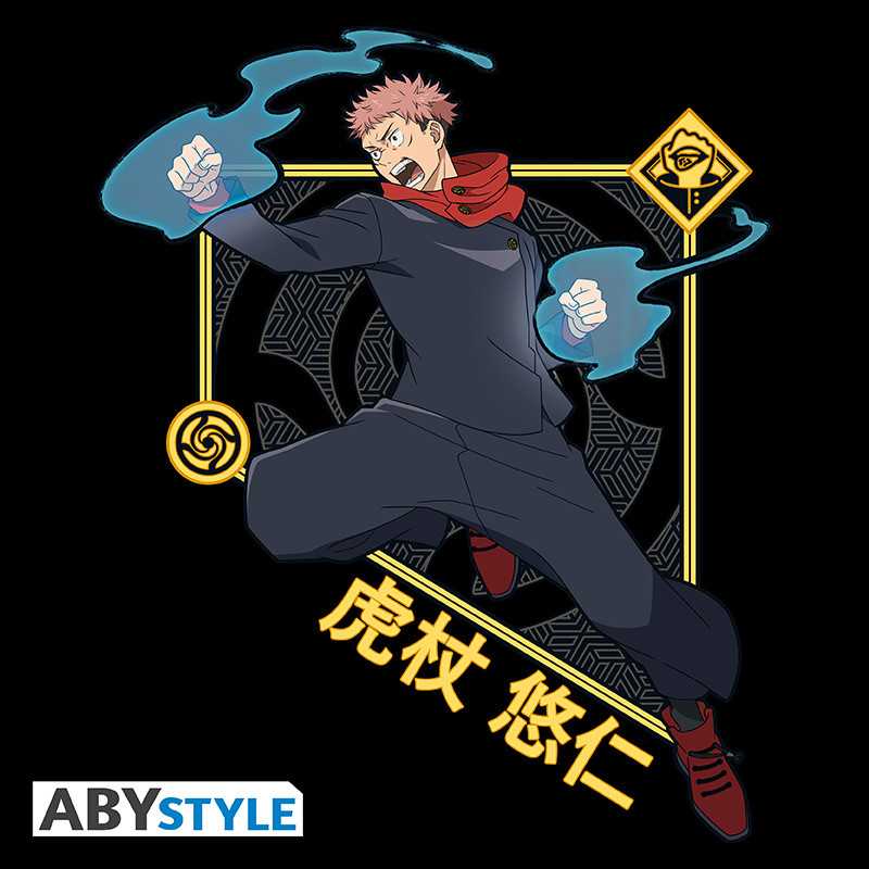 JUJUTSU KAISEN T-shirt unisex black Itadori Yuji
