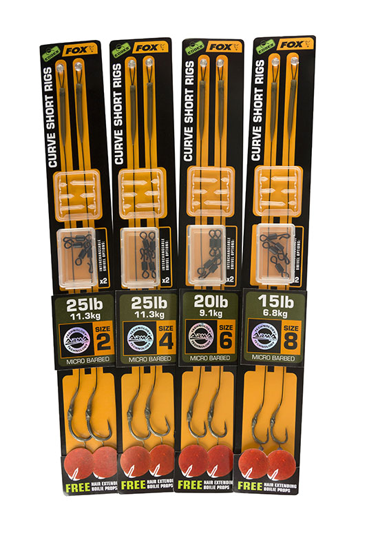 Fox EDGES™ Curve Short Ready Rigs - Weedy Green