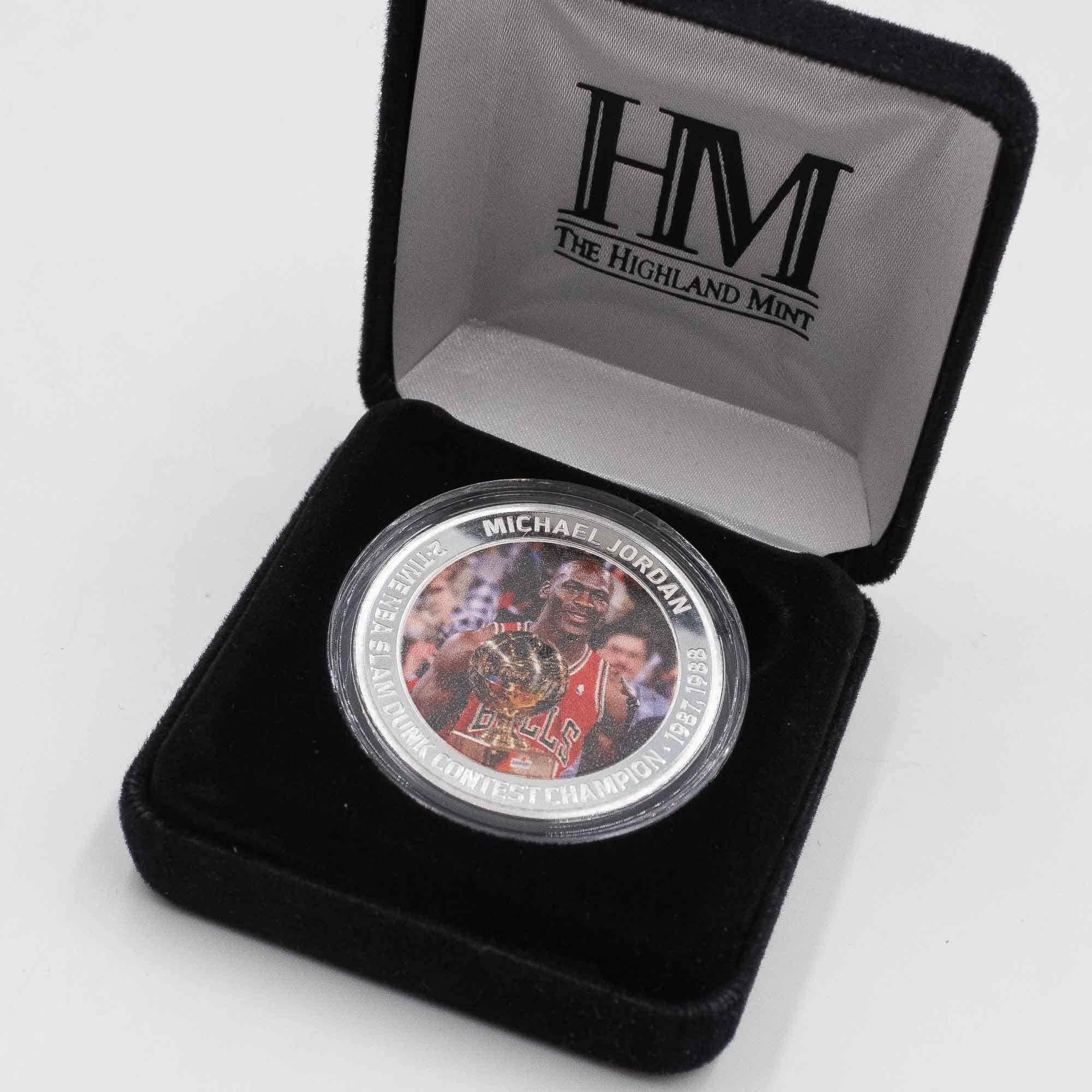 Michael Jordan 2-Time Slam Dunk Contest Champion NBA Commemorative Coin
