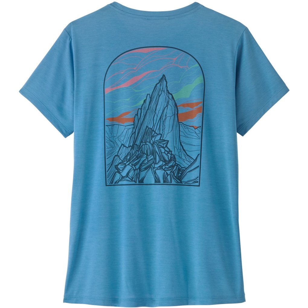 Patagonia Cap Cool Daily Shirt Women - Cloud Crag - Shore Blue - Light Shore Blue X-Dye