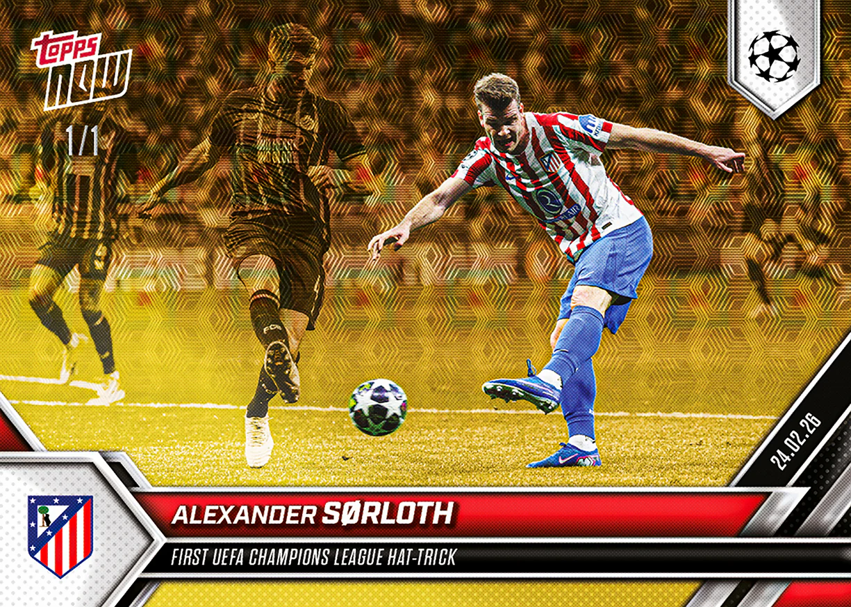 Alexander Sørloth - 2025-26 UCL Topps NOW® - Card 94